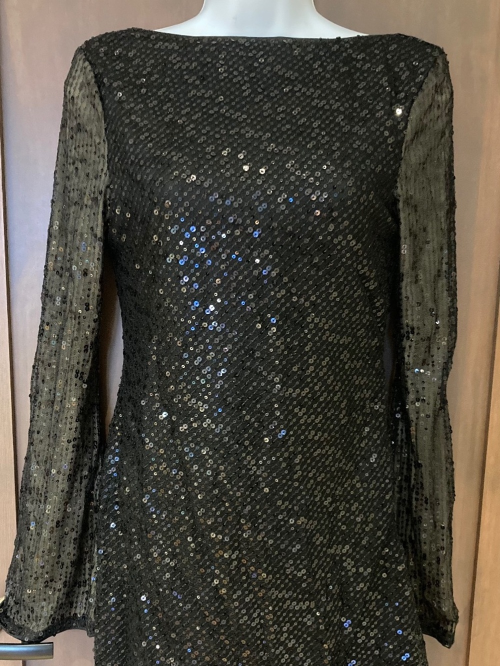 Short Black Sequin Dress